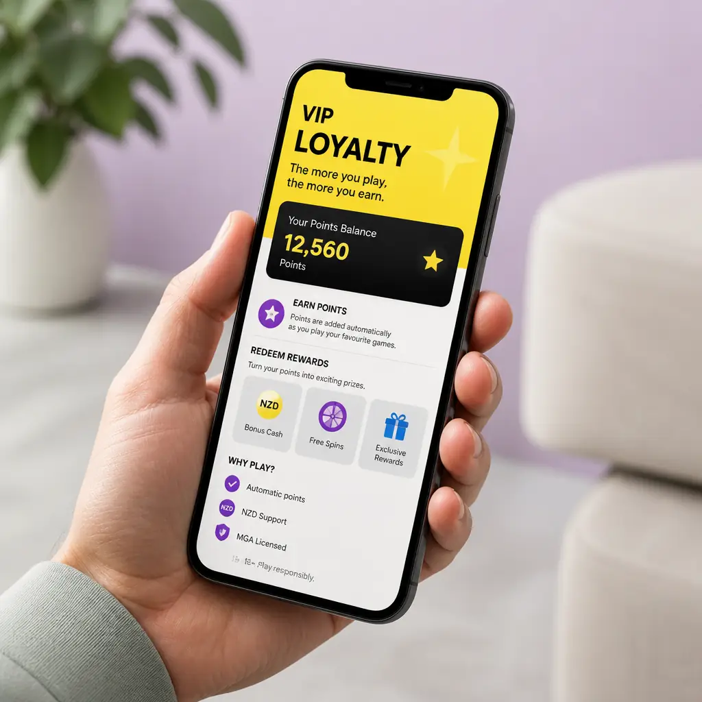 Jackpot City Casino VIP New Zealand – Loyalty Points & Rewards visual guide for Jackpot City Casino